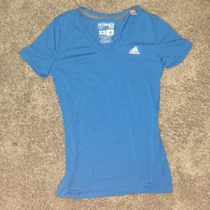 Xs adidas bright blue athletic shirt